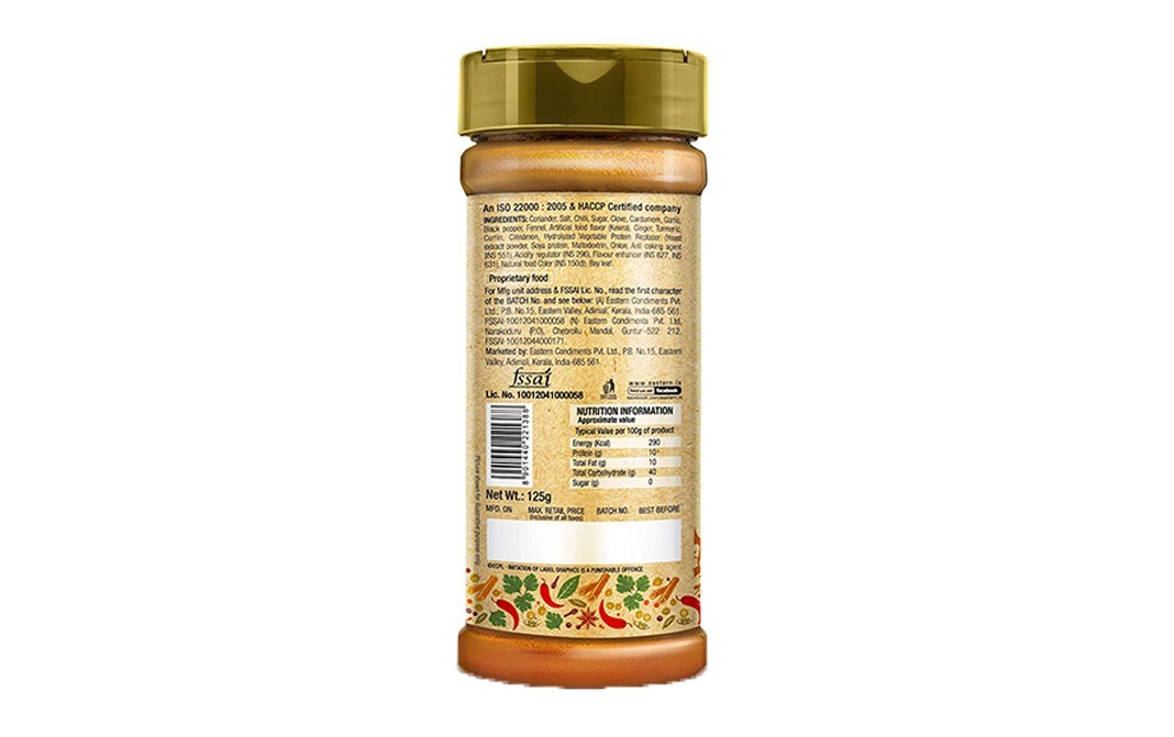 Eastern Spice Blend Korma   Plastic Bottle  125 grams